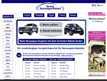 Tablet Screenshot of besterneuwagenrabatt.de